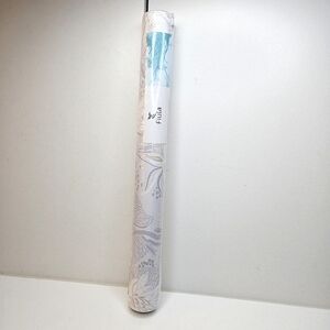 Floral Wallpaper Blue and White